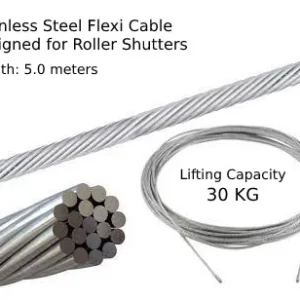 Stainless Steel Flexi Cable – 5.0 meter length